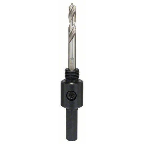 Bosch – Adaptateur hexagonal pour scie cloche – Compatible trépan 14 à 30 mm – Pour bois, plastique et métal – 2609390588 (1/10)