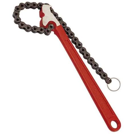 Virax – Clé à chaîne double denture 360mm – Capacité de serrage 2' – Acier au chrome vanadium forgé – Pour espaces restreints (1/6)