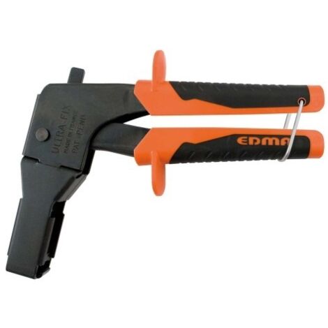 Edma – Pistolet d'expansion pour chevilles métalliques universelles – Système à crémaillère 5 crans – Spécial cheville Ø 8 mm sans effort – Surface de tirage 30 mm