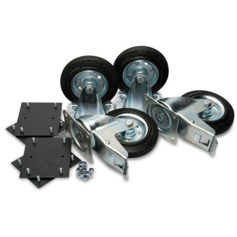 Kit Roulettes 6'' Ultra-Résistant pour coffre de chantier TuffBank - CAS - Armorgard (1/7)