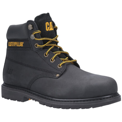 Caterpillar – Bottes de sécurité hautes S3 – Embout acier, semelle antiperforation, tige cuir nubuck – Protection malléoles, résistance chaleur et hydrocarbures – Pointure 44