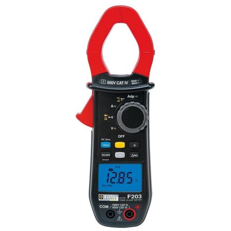 Chauvin Arnoux – Pince multimètre TRMS 600AAC/900ADC P01120923 – CAT III 1000V, CAT IV 600V – Plage 0.1A-900A DC, 0.15A-600A AC – Ouverture 34mm