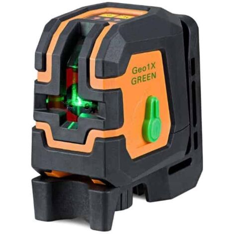 Geo Fennel – Laser croix vert 1 ligne – Portée 20m – Alarme visuelle et sonore – Support mural et trépied – Fonctionnement manuel (1/8)