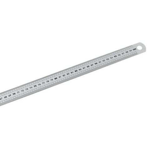 Facom – Réglet long semi-rigide en inox 1000mm – Graduation mm et 1/2 mm – Traitement anti-reflet pour lisibilité – Largeur 30mm