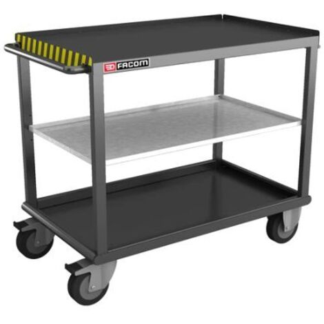 Facom – Tablette rayonnage métallique 2mm – Charge maximale 150kg – Dimensions 120x60cm – Bords antichute pour sécurité