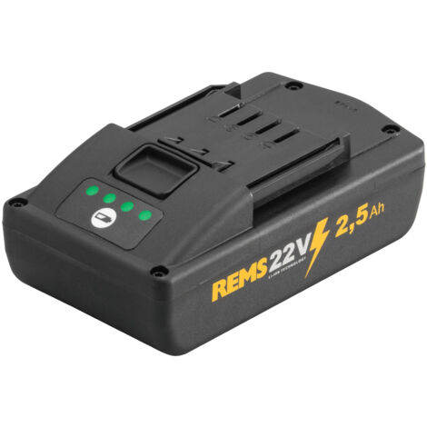 Batterie Li-Ion 21,6V 2,5Ah – Charge rapide – Indicateur de niveau de charge – Pour outils REMS (1/5)
