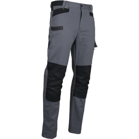 Pantalon bicolore multipoches Gris/Noir - 1673 PONCE - LMA - taille 50 (1/2)