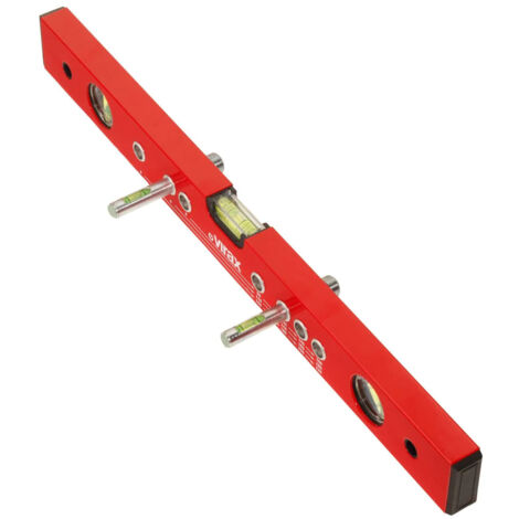 Virax – Niveau à bulle 50 cm – Précision 0,5 mm/m – Profilé aluminium renforcé – Embouts antichocs – Compatible robinetteries standard - 2-en-1 (1/6)