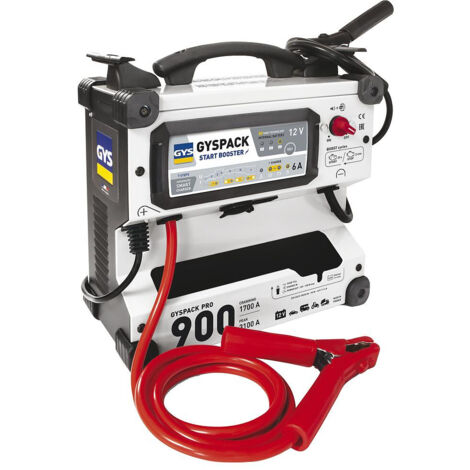 Démarreur autonome 12V GYSPACK PRO 900 – Chargeur intégré – 830A en démarrage – Protection contre inversions de polarité (1/3)