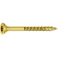 Vis bois 6x60 tête fraisée Etoile acier bichromaté filetage partiel (Bte de 200) - Rocket