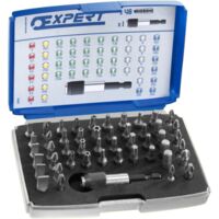 Expert – Boite d'embouts 1/4' pour visseuse – 49 pièces – Embouts fente, Phillips, Pozidriv, Torx, 6 pans – E131701