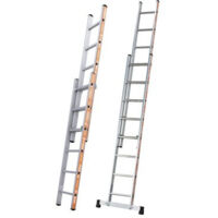 Echelle PRONOR coulisse à main 2 plans 3.50M 2x6 échelons - 01222306 - Tubesca