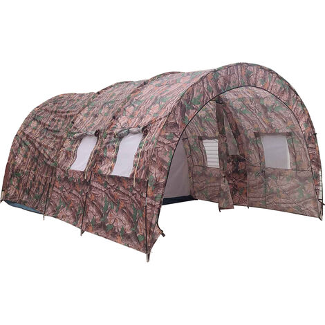 8-10 Person Waterproof Camping Garden Party Shelter Camouflage