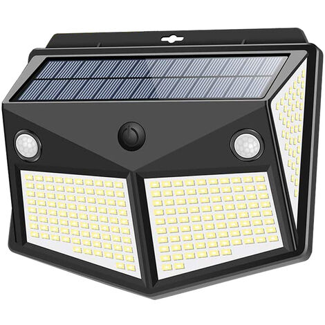 1pcs 260LED Waterproof Wall Solar Lamps Security Lights Outdoor PIR Motion Sensor Night Light