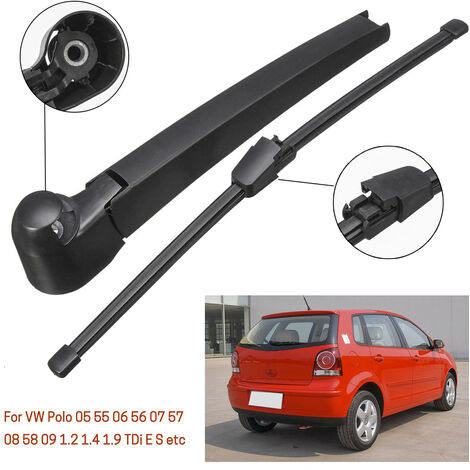 325mm Car Rear Windscreen Wipers Wiper Arm Blade For VW Polo 2005 55 2006 56 2007 57 2008 58 2009 1.2 1.4 1.9 TDi E S