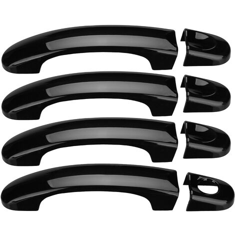 GLOSSY 4 DOOR HANDLE COVERS FOR VW TRANSPORTER T5 T6 CARAVELLE CADDY VAN 03-09