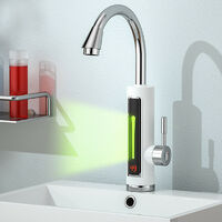 LED Electric Heating Faucet Tap Instant Hot Water Fast Heat Kitchen