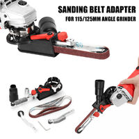 Belt sander for 115/125 angle grinders + 3 sanding belts