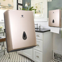 Toilet Paper Towel Dispenser Tissue Box Holder Wall Mounted gold