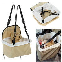 Folding Pet Dog Car Seat Safe Handbag Cat Puppy Travel Carrier Bed Bag Basket Beige,Type E