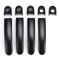 9pcs/Set Black 4 Door Handle Covers Shell For VW Transporter T5 T6 Caddy