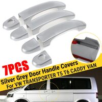 7PCS Car Exterior Dooor Handle Covers Trim Set For VW T5 TRANSPORTER 2003-2015 For T6 2015-up For CADDY VANS 2004-2015