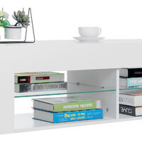 TV Stand Unit Cabinet LED Entertainment Media Storage Sideboard White