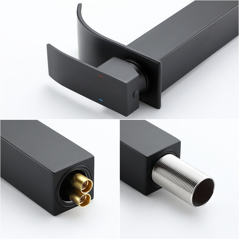 Robinet Salle Bain Cascade Mitigeur Lavabo Chromé Robinet Lavabo En Laiton Monotrou Sur Plage Robinetterie Salle De Bains 91703281