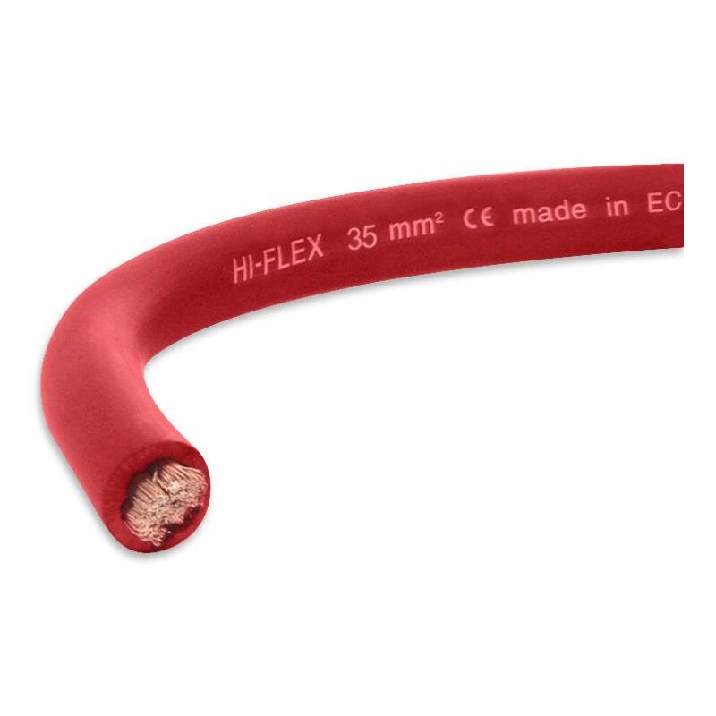 Cable electrique extra souple batterie soudage rouge 35 mm² - choisissezici : 5 metres