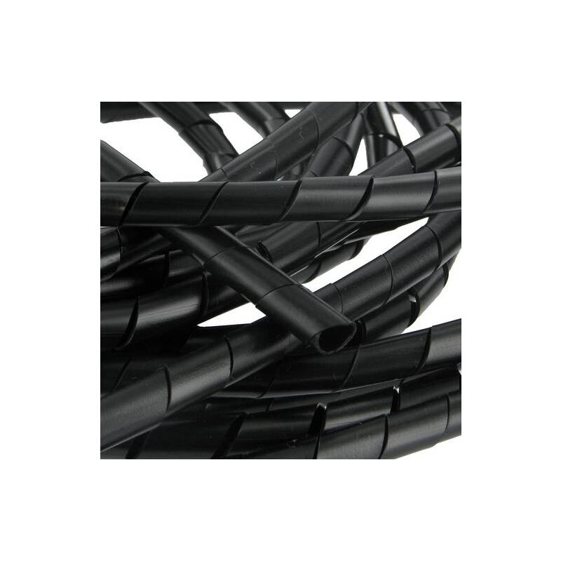Gaine Spirale Transparente 12mm - Protection Câbles Électriques Flexible 1m Pour TV, Ordinateur Et USB