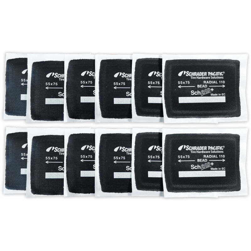 Lot De 12 Emplâtres Pour Pneus 55 X 75 Mm - Réparation Pneus Radiaux OC-PRO