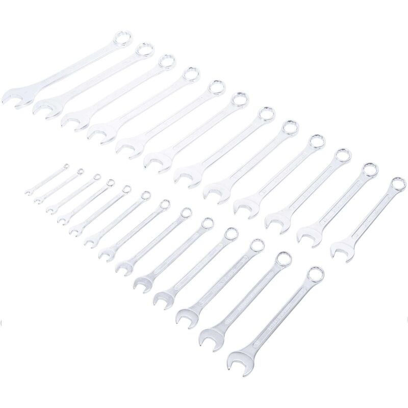 oeil 12 pans pochette PRO Jeu de 25 clés plates mixtes 6 à 32 mm fourche