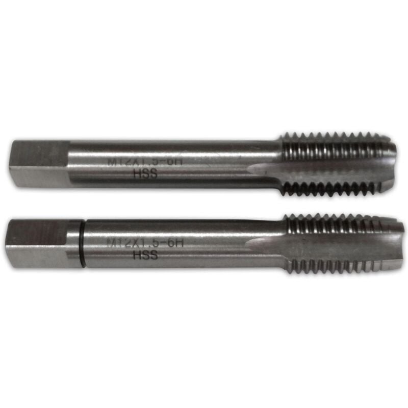 Tarauds fins hss 2 passes - jeu de 2 tarauds - taraudshssjeu : 12 x 150 fin