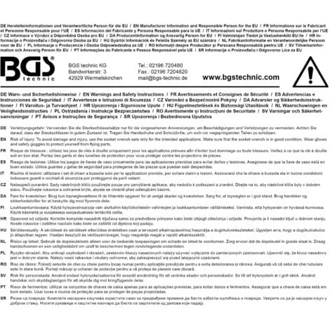 Mallette 216 outils - jeu de douilles - outillage a main - bgs diy