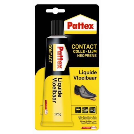 COLLE CONTACT LIQUIDE TYPE NEOPRENE PATTEX TOUS MATERIAUX, 125g (1/2)