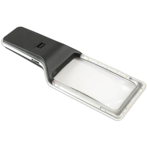 Grande loupe eclairante a led portative