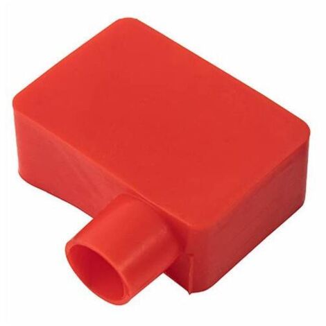 Couvre-borne batterie, couvercle de protection flexible rouge (1/5)