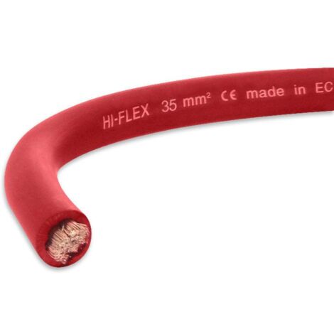 Cable electrique extra souple batterie soudage rouge 35 mm² - choisissezici : 5 metres