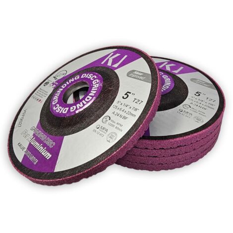 Disques a meuler 125x6.4x22 pour aluminium,metaux non-ferreux - 5 pcs (1/3)