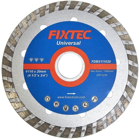 DISQUE DIAMANT A TRONCONNER TURBO 110 X 20 MM (BETON, BRIQUE, MARBRE)