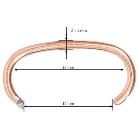 Jeu d'agrafes nez de cochon pour coussins et habillages - 100 pcs