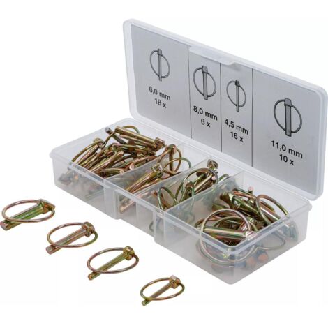 Assortiment de 50 goupilles clips de securite, agricoles (1/3)