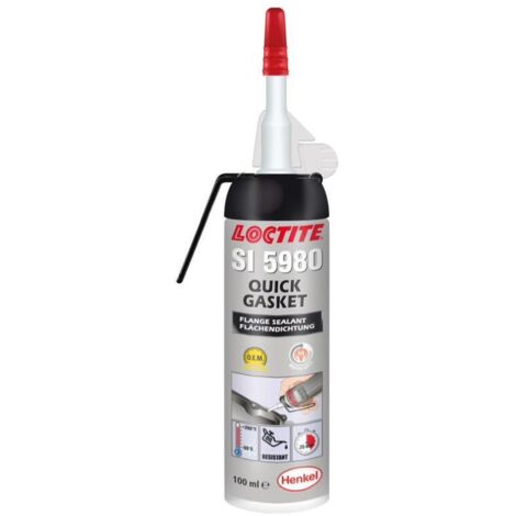 LOCTITE SI 5980 JOINT SILICONE NOIR QUICK GASKET, CARTOUCHE 100 ml