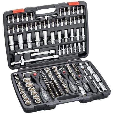 Mallette jeu de douilles, outillage a main 172 pieces - vigor (1/5)