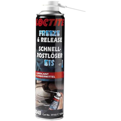 Loctite – Dégrippant à froid 400ml – Choc thermique -43°C pour dégrippage injecteurs et bougies – Huile minérale anti-corrosion