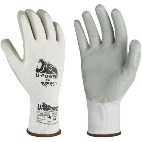 LOT DE 3 PAIRES DE GANTS DE TRAVAIL ENDUIT NITRILE, LEGER, RESISTANT
