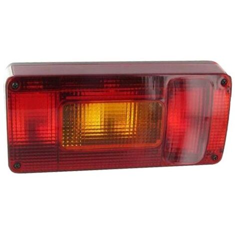 Oc-Pro – Feu arrière gauche 5 fonctions – Rectangulaire 218 x 100 x 55 mm – Antibrouillard – Compatible avec ampoules P21W et C5W