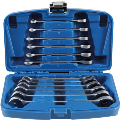 Assortiment de 12 cles mixtes bgs technic a cliquet jeu de 8 a 19 (1/2)