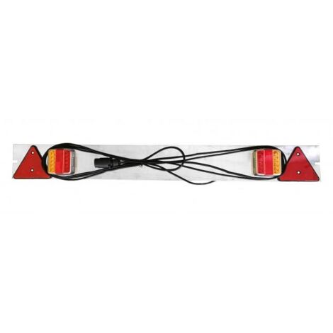 Rampes de feu de remorque largeur 1 m precable longueur 4 m - choisissezici : galva + led (1/2)