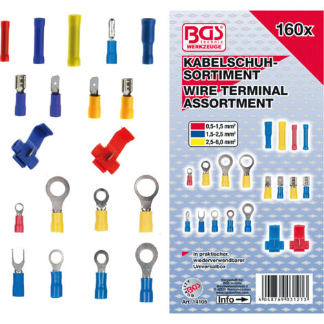 Cosses electriques isolees bgs technic assortiment 160 pcs (1/2)